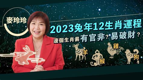 屬兔 2023 運勢|麥玲玲2023兔年運程｜12生肖運勢完整版+吉星凶星開運貼